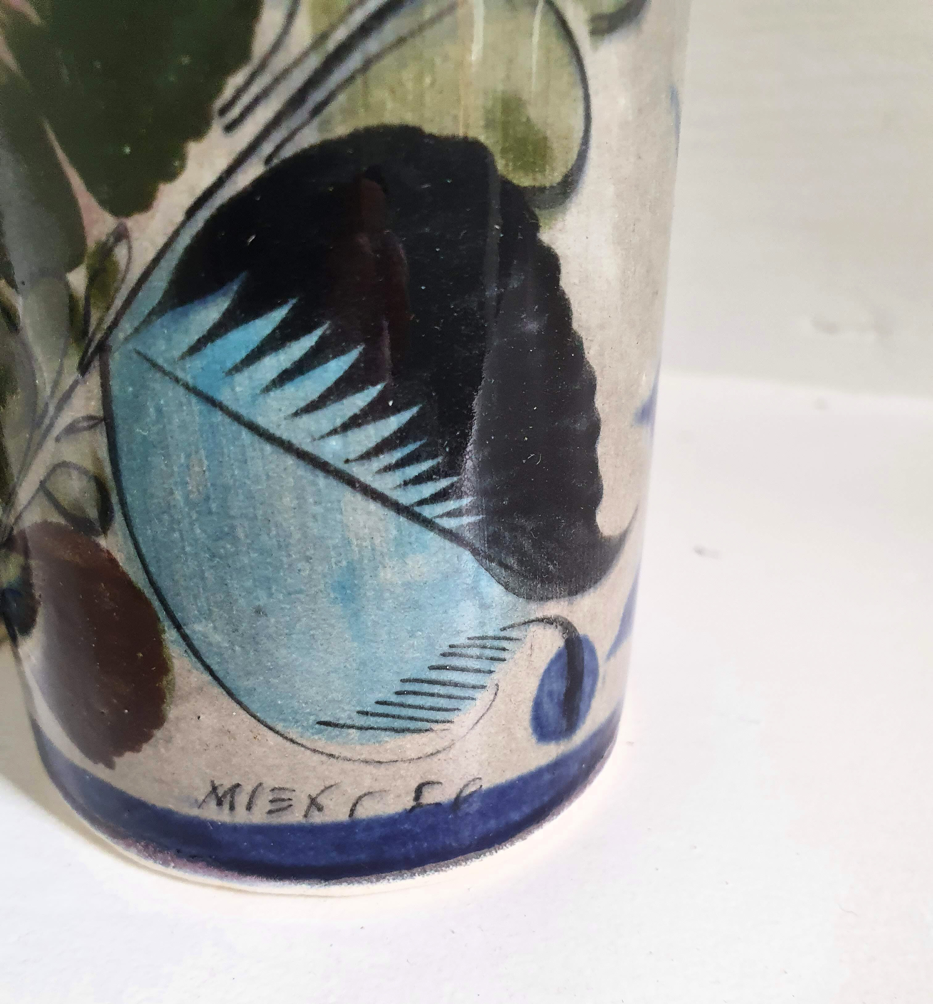 6 ceramic cup vases by Mexico