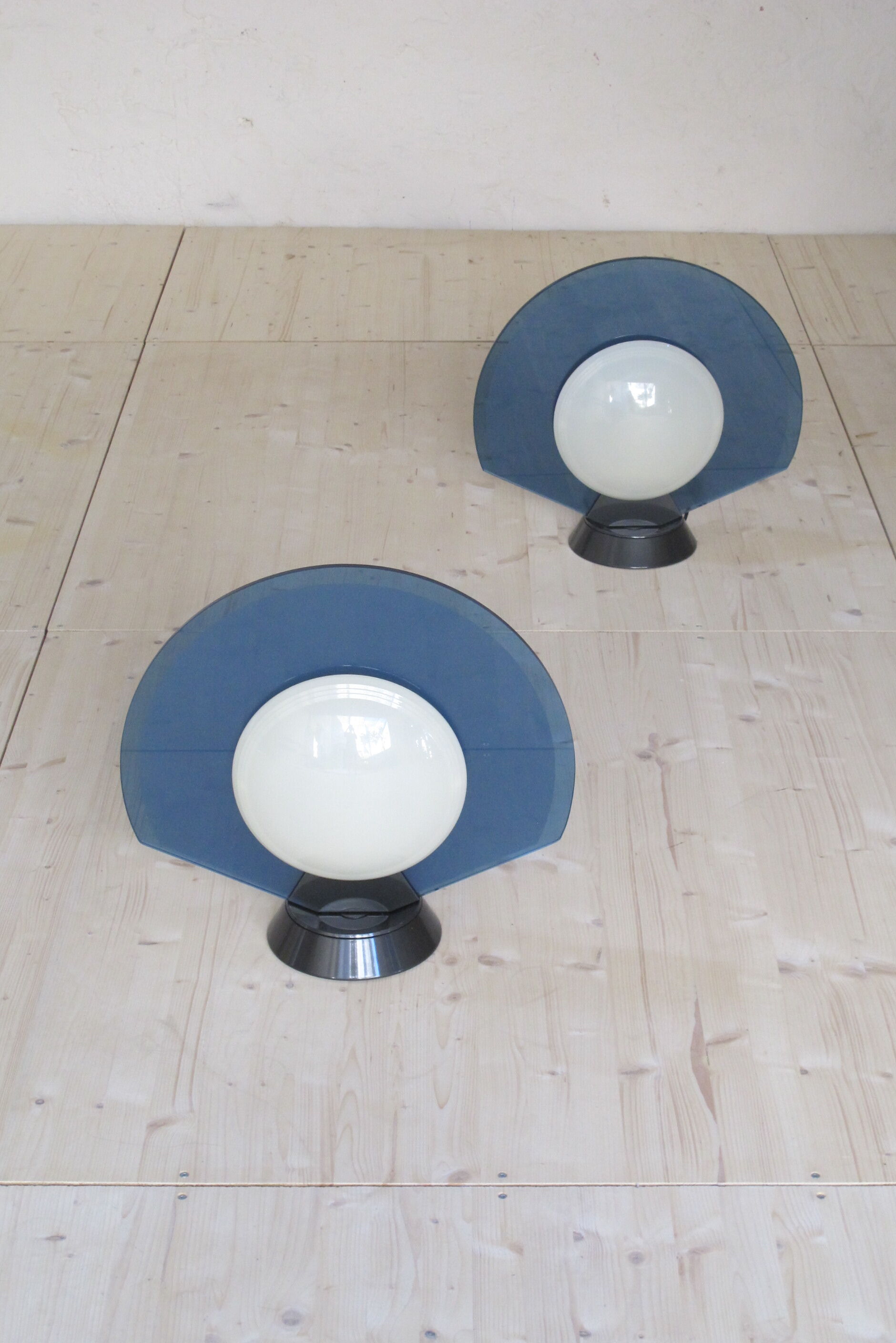 Pair of lamps "Tikal" for Arteluce 1980s