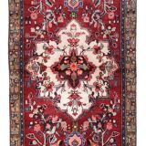 Vintage Red Wool Persian Rug Handmade Traditional Oriental Wool Runner Rug - 105x265cm