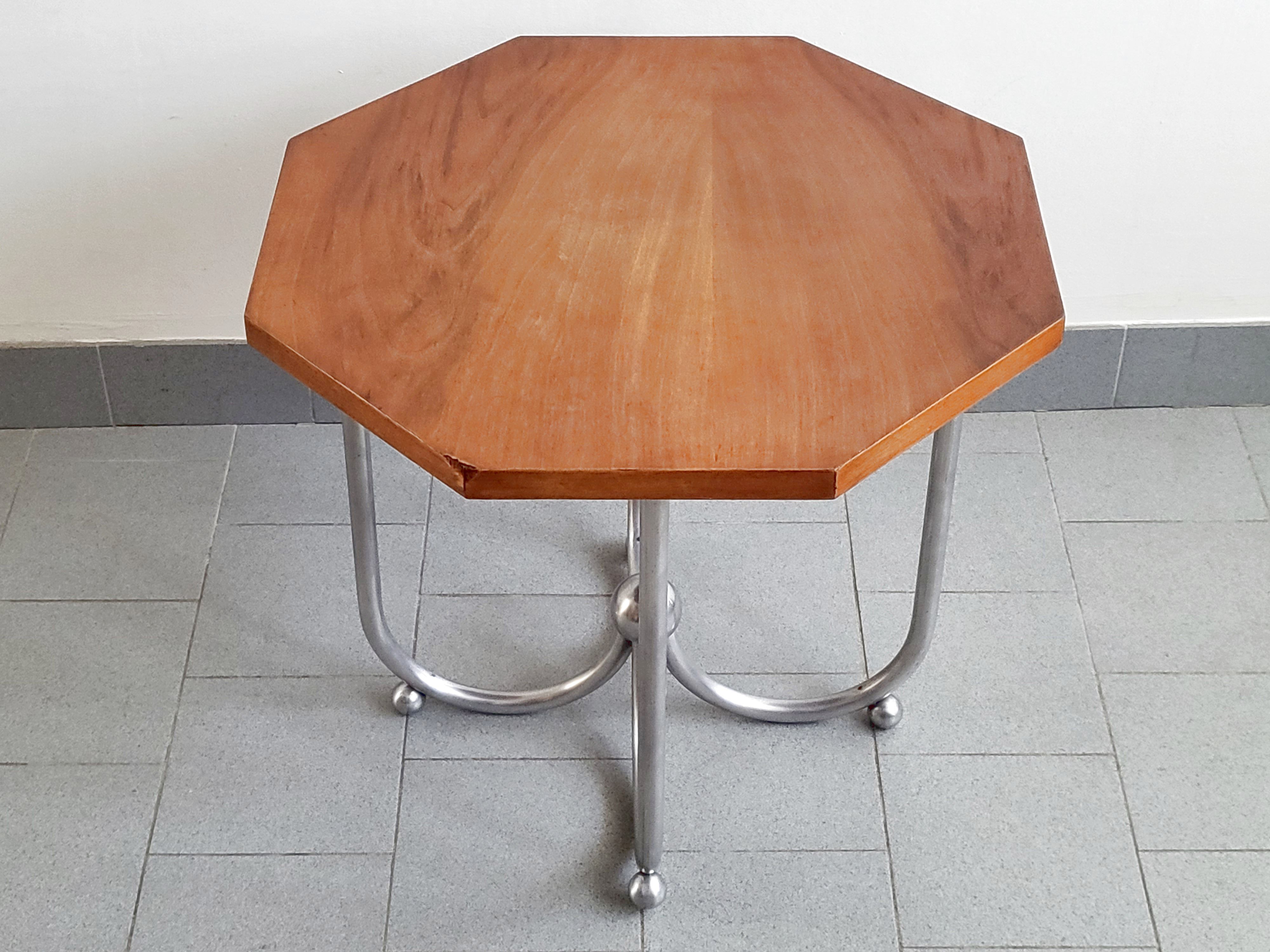 Vintage art deco pedestal table 1930