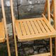 Lot de 6 chaises pliantes en bois