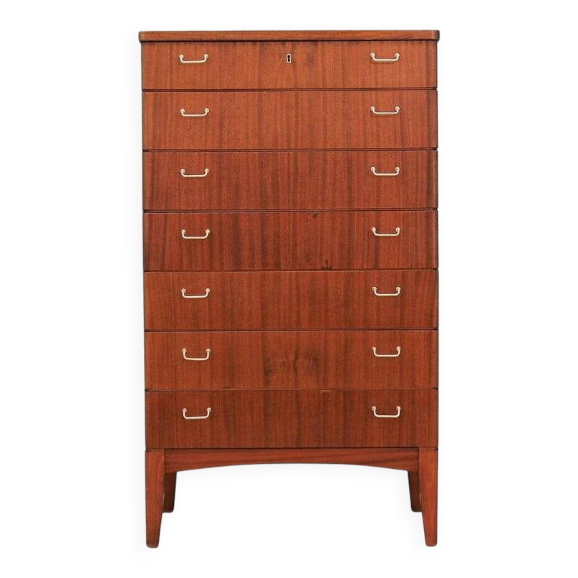 Commode en acajou, design scandinave, années 1970, production : Danemark