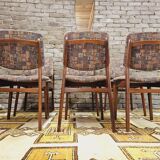 Set of 6 Scandinavian chairs year 70 vintage