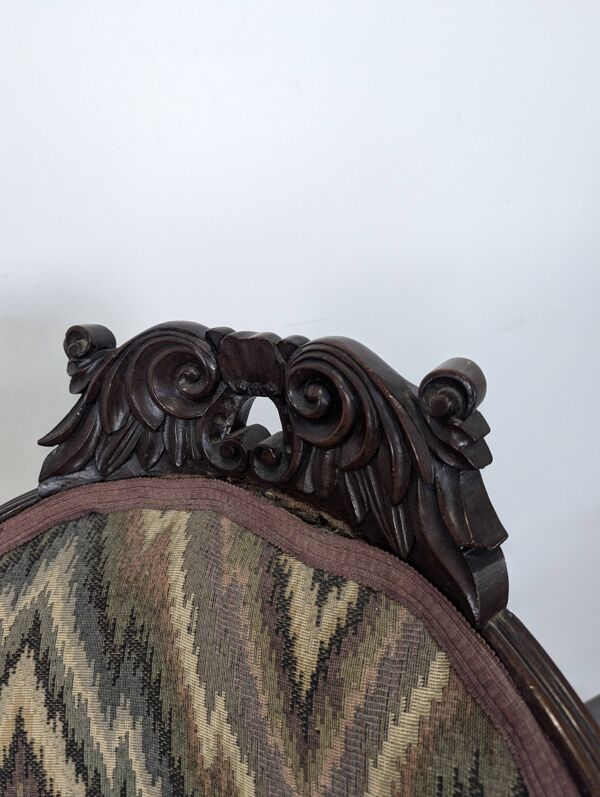 Banquette causeuse en acajou de style Louis Philippe