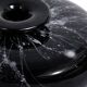 Glass soliflore with silver inclusions – French vintage design