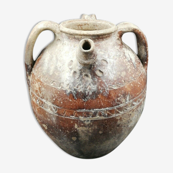 19th-century glazed terracotta jar from cellar