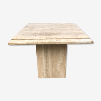 Beige traverine coffee table