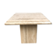 Beige traverine coffee table