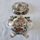 Saucière antique avec couvercle Maçons en porcelaine anglaise Chinoiserie F