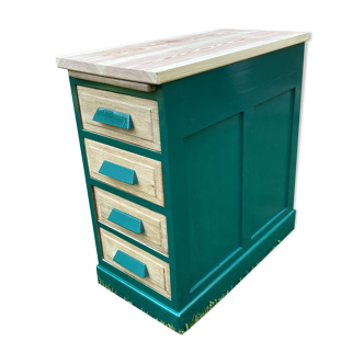 Auxiliary furniture sorter filing cabinet with drawers