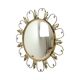 Vintage Fish Eye Convex Mirror Sunburst Witch Mirror Deknudt 46cm