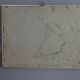 Old frame Art Deco gilded stucco wood 22.5x17.5 cm, foliage 14.9x19.9 cm SB
