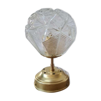 Table lamp globe flower art deco