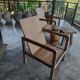 Fauteuil en bois naturel (teck) design minimaliste