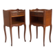 Pair of Louis XV style bedside tables in cherry wood.