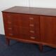 Grande enfilade vintage en bois des années 1960