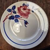 K&G Lunéville flat plates model Chantal set of 3 Art Nouveau style