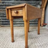 Vintage table folding table dining table side table 90x90cm