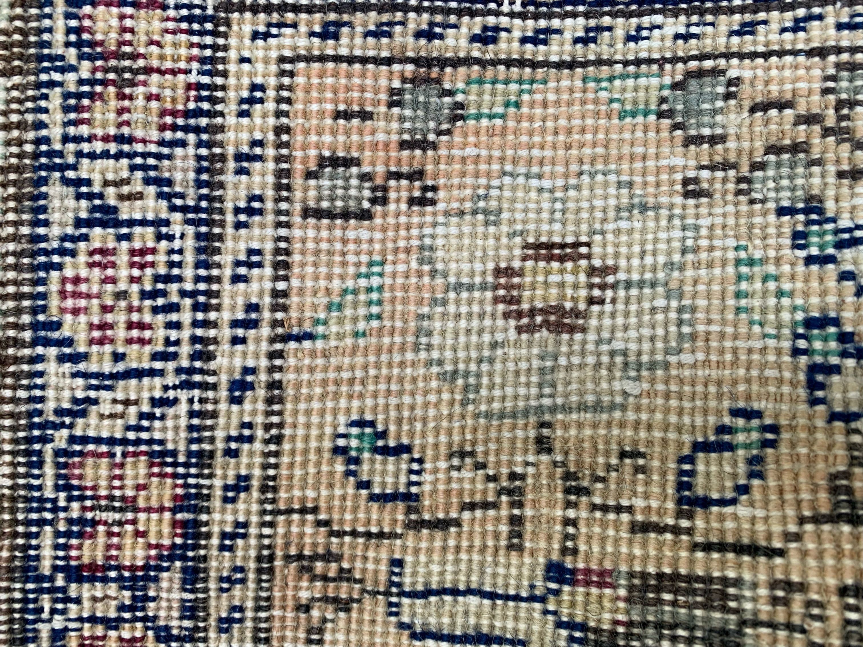 Vintage square turkish rug 205x200 cm