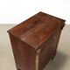 Empire bedside table in walnut with drawer, Italy, 19th century.