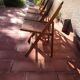 Suite of 4 folding chairs cannage 60s vintage
