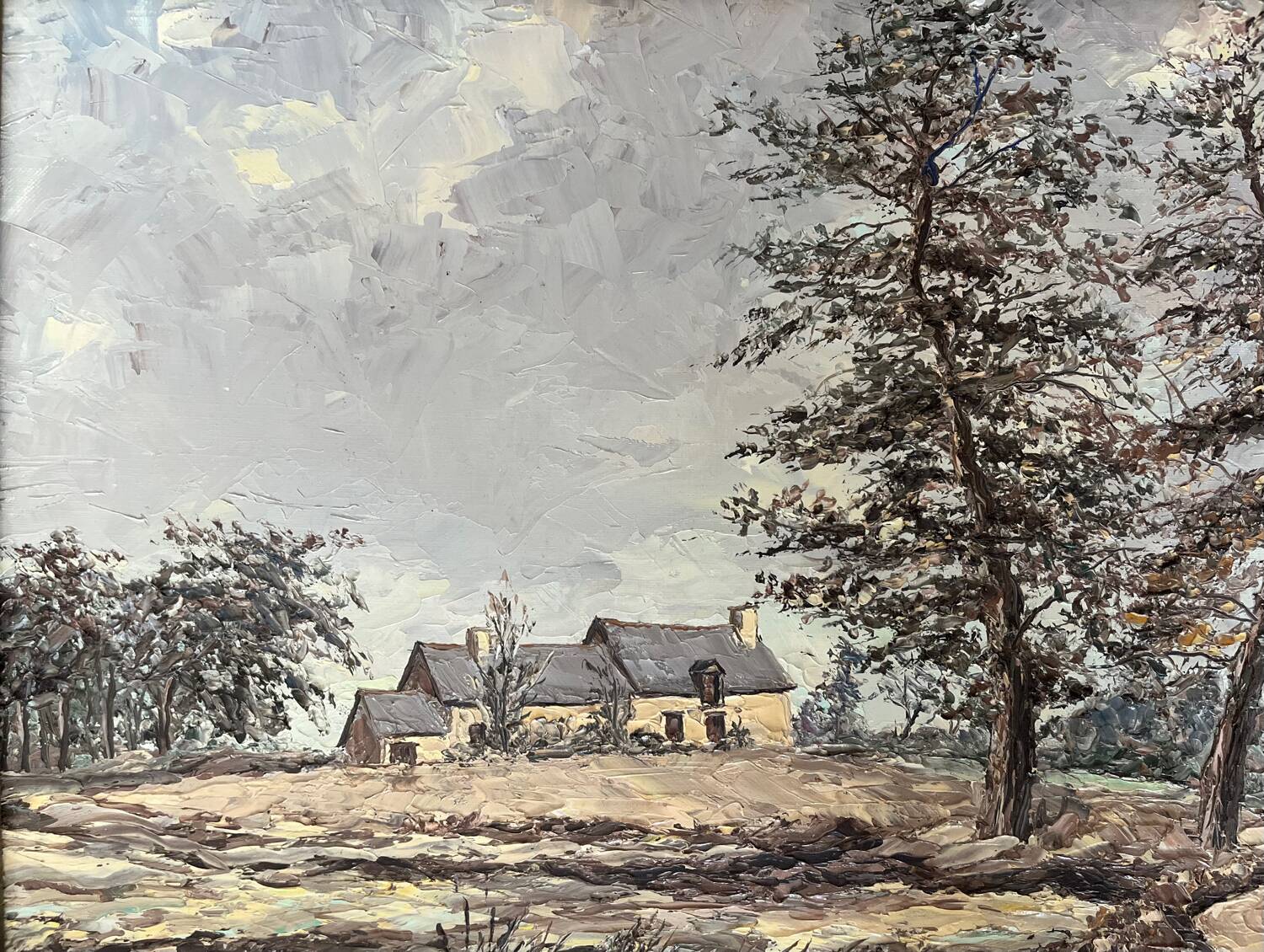 Tableau : Huile sur toile - paysage breton
