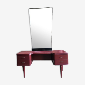 Italian mid-century vanity with mirror