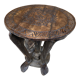 Wooden pedestal table