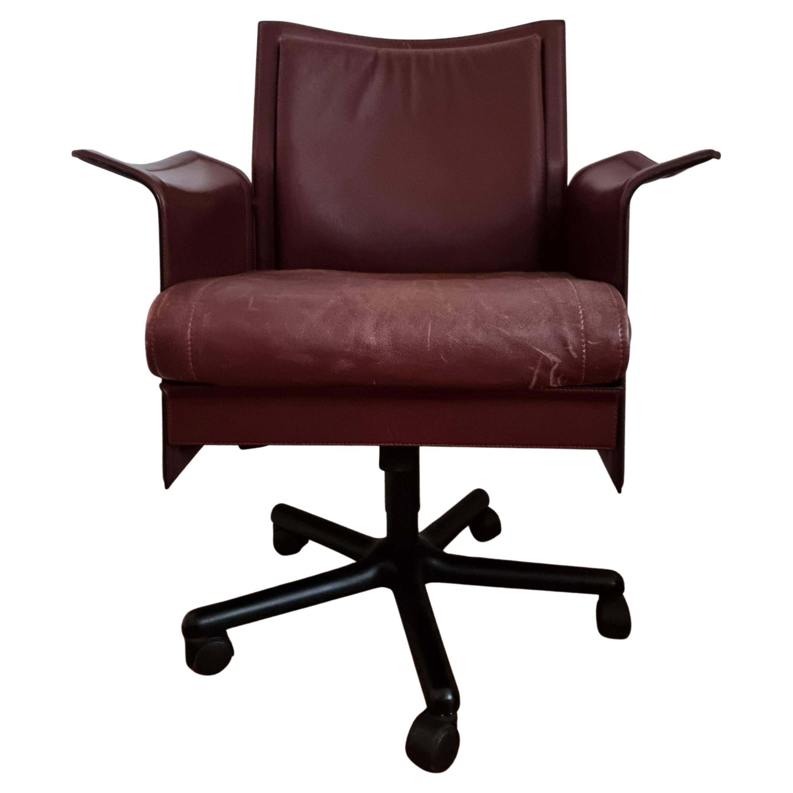 Tito Agnoli, swivel office chair "Korium" for Matteo Grassi, Post-Modern / Italy