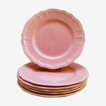 6 Salins plates in Provençal style earthenware