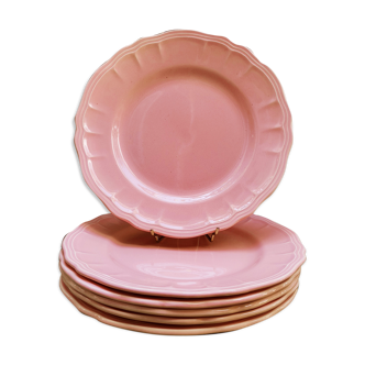 6 Salins plates in Provençal style earthenware