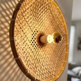 Bamboo wall light
