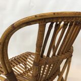 Van Rohe Noordwolde rattan chair, 1960