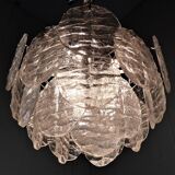 Kalmar candlestick with ice glass discs 1960's