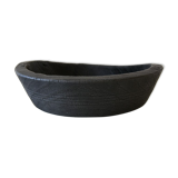 Cut / empty pocket in burning wood. shou-sugi-ban