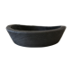 Cut / empty pocket in burning wood. shou-sugi-ban