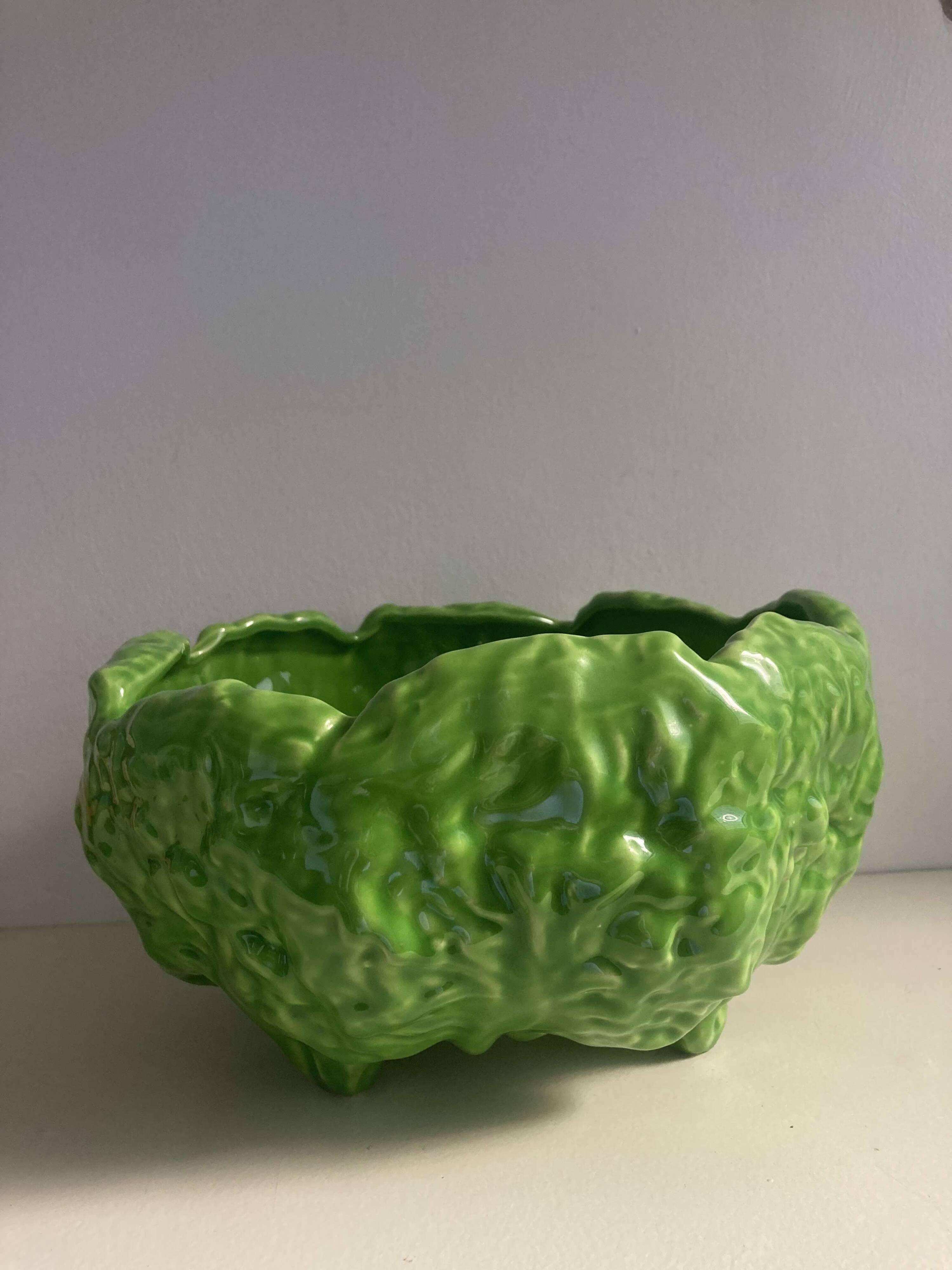 Earthenware salad bowl "cabbage"
