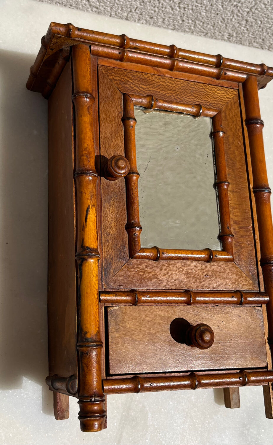 Doll wardrobe 1900 bamboo