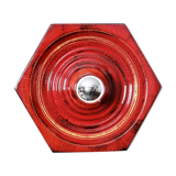 Wall sconce by Hustadt in shiny red