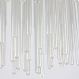 Minimalist handblown glass chandelier, 1970s