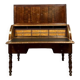 Bureau à cylindre époque Louis Philippe, Restauration en acajou moucheté