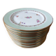 12 PL Limoges porcelain dessert plates 17.8 cm flower decoration