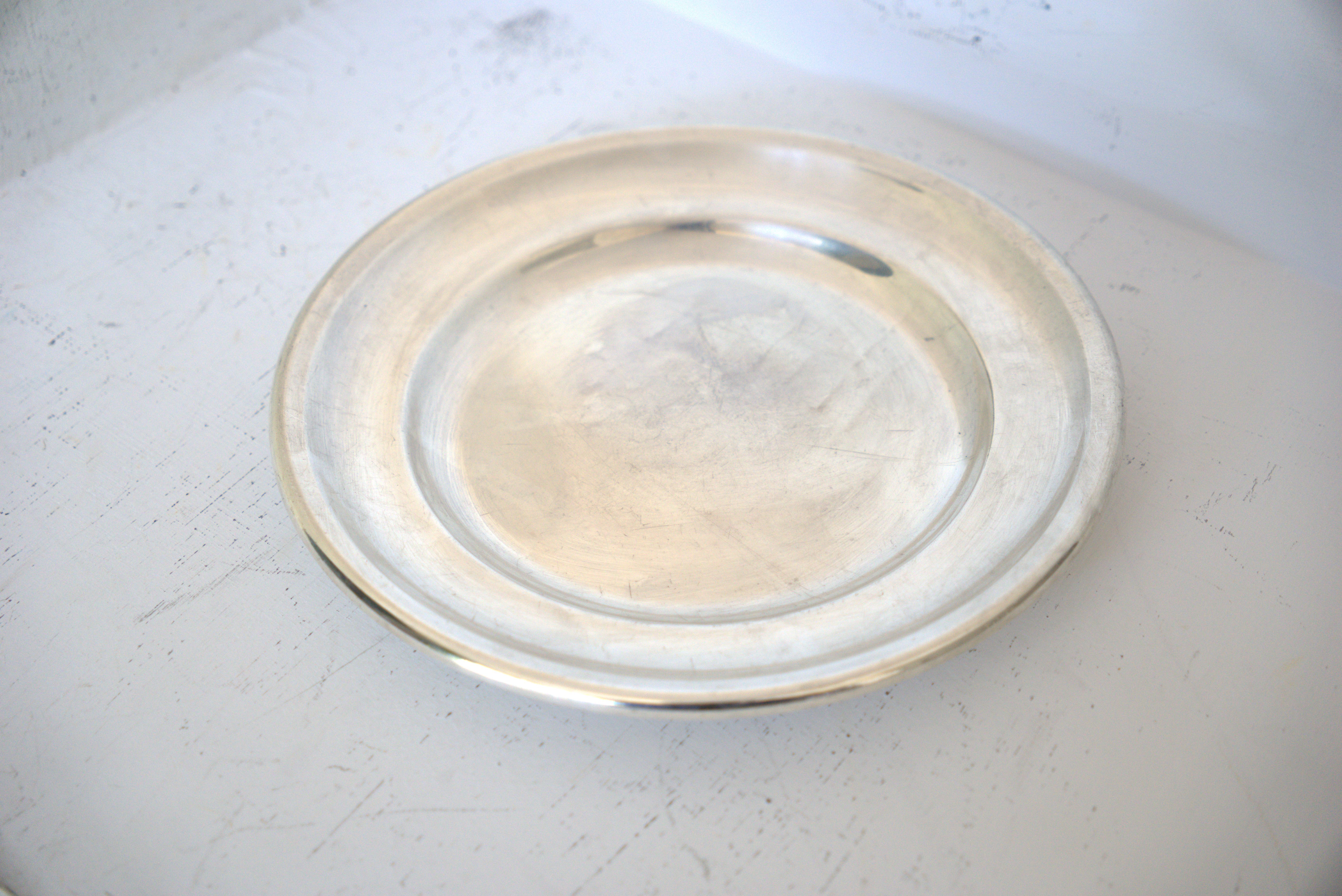 Set of silver-plated serving dishes