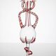 Vintage Murano blown glass soliflore vase 50-60 Filigrana/Zanfirico