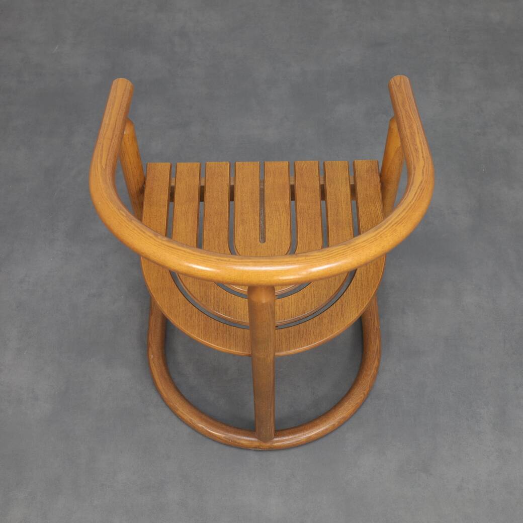 Set of 6 bentwood dining chairs by Allmilmö, 1980s