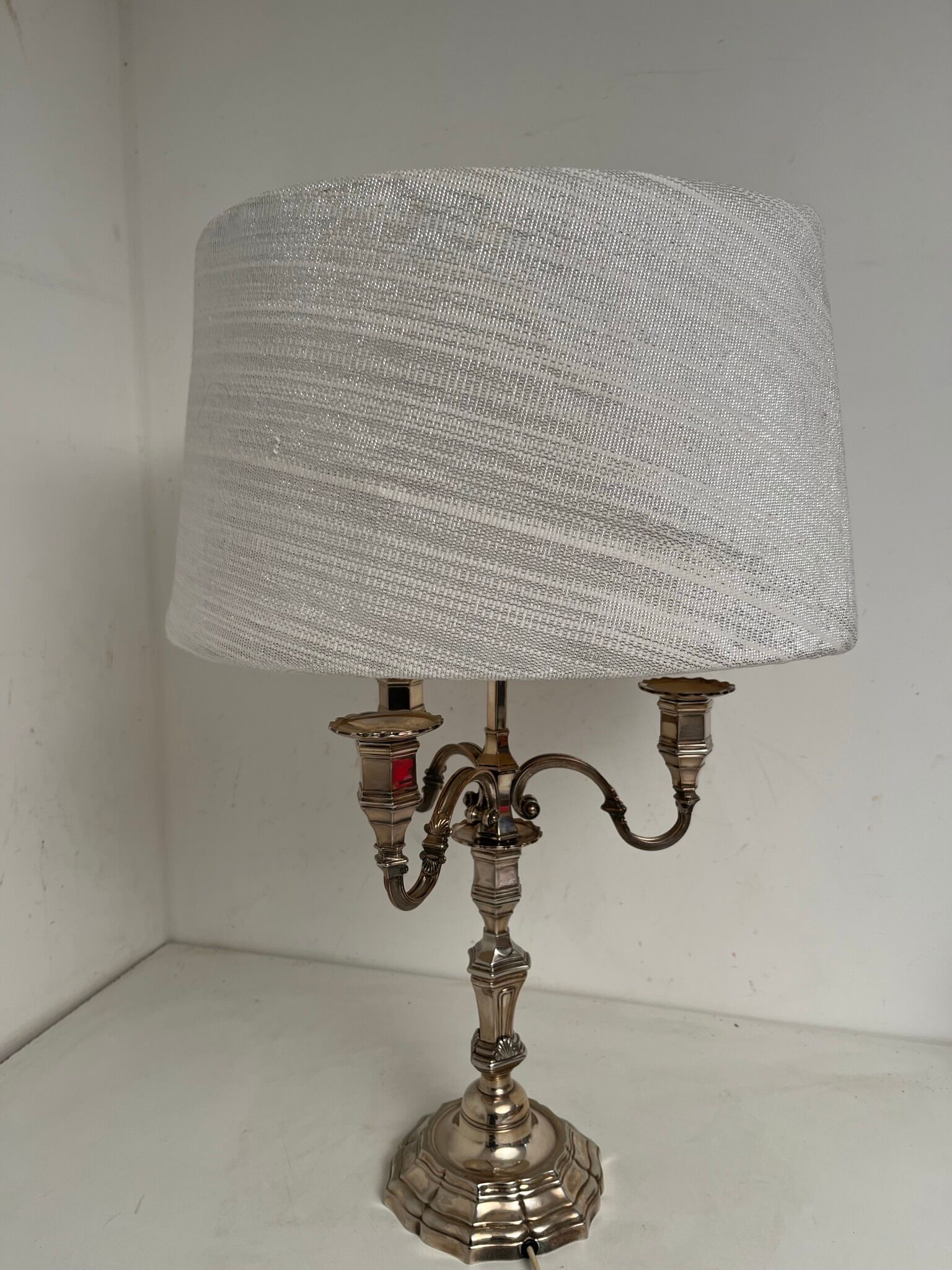 Vintage hot water bottle lamp