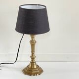 Lampe chic laiton massif vintage