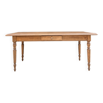 Farm table with turned legs (renovated)