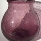 Bubble mouth blown glass vase Biot style height 22cm