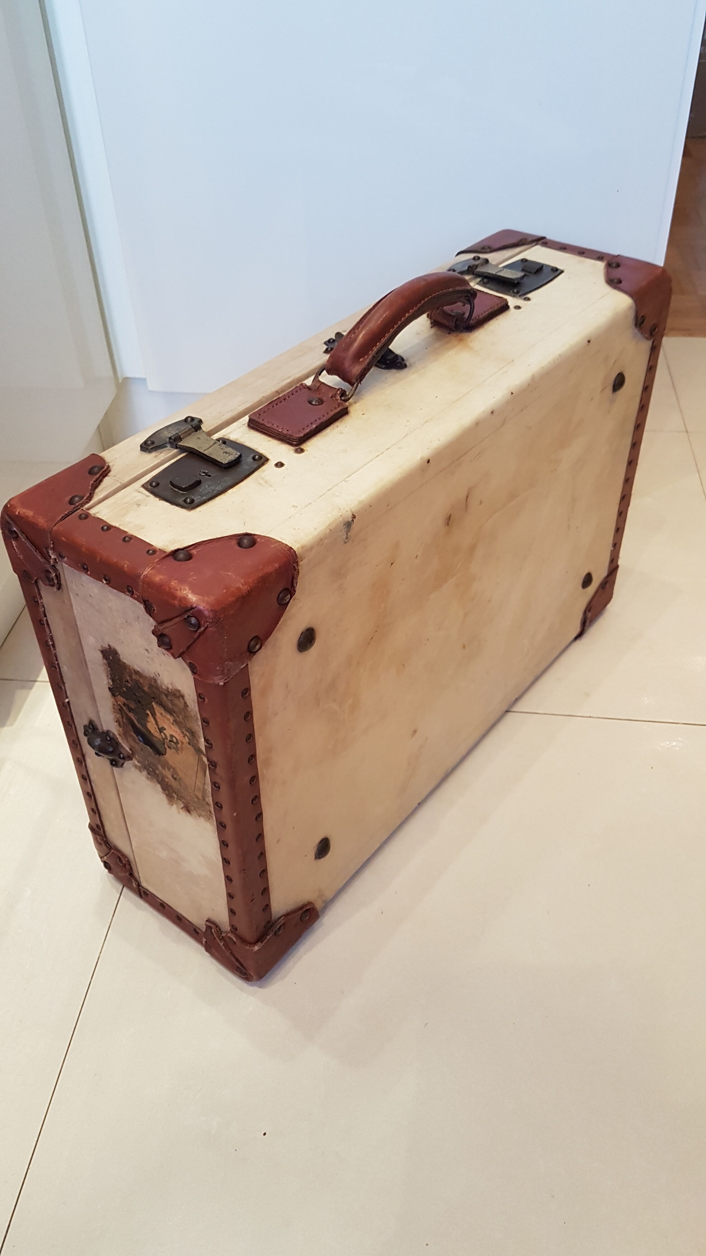 Old wood and leather case